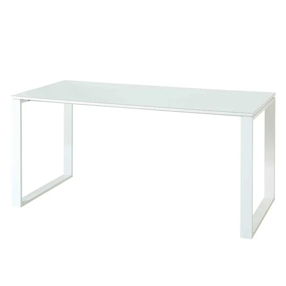 Komplette Büro Einrichtung in Weiß - Fidania (fünfteilig)^Wohnen