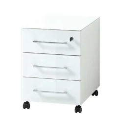 Komplette Büro Einrichtung in Weiß - Fidania (fünfteilig)^Wohnen