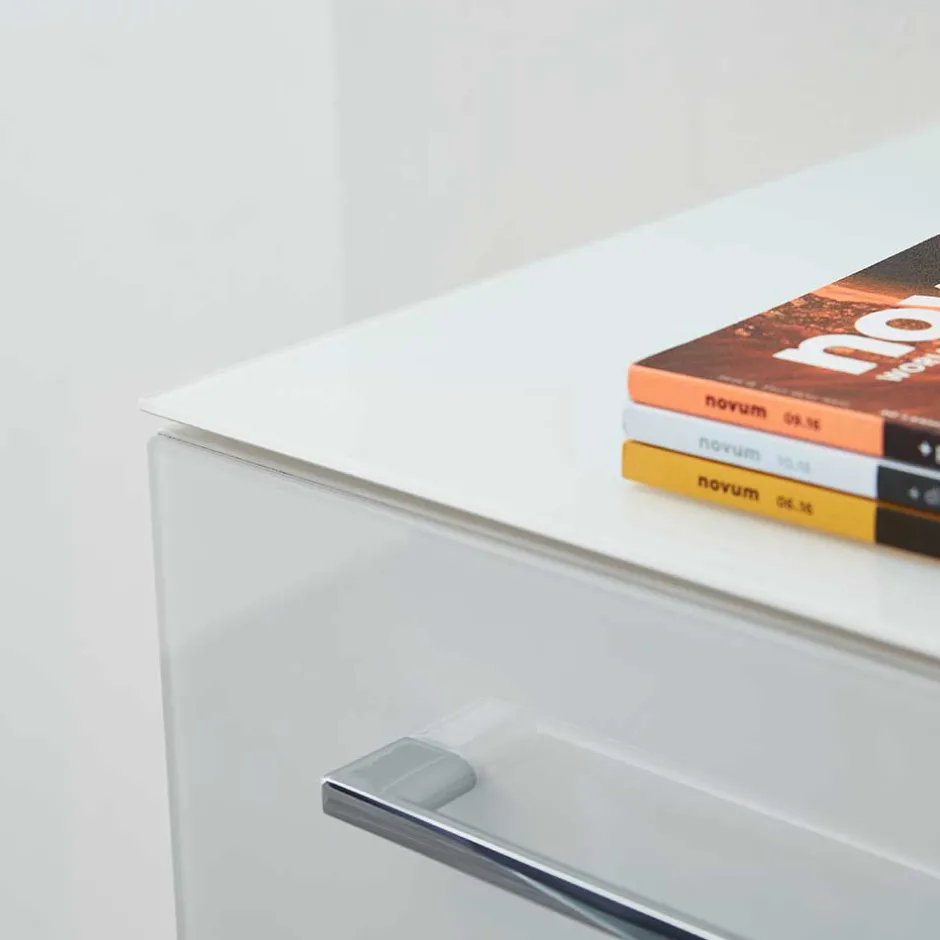 Komplette Büro Einrichtung in Weiß - Fidania (fünfteilig)^Wohnen