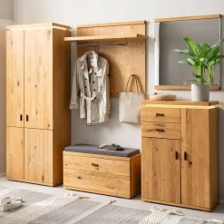 Wohnen Komplette Flureinrichtung teilmassiv - Robats (fünfteilig)