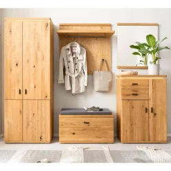 Wohnen Komplette Flureinrichtung teilmassiv - Robats (fünfteilig)