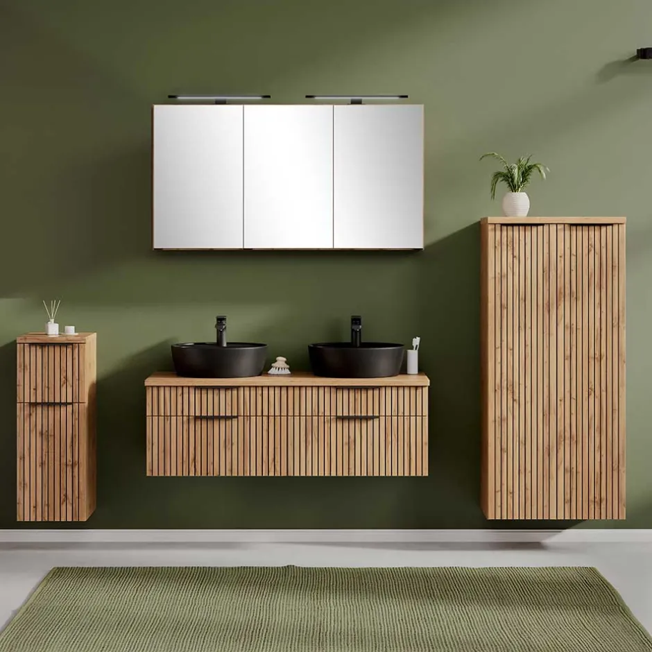 Wohnen Komplett-Einrichtung Bad modern - Crystoga (vierteilig)