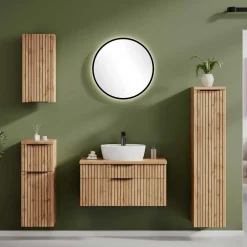 Kompletteinrichtung Badmöbel modern - Crystoga (fünfteilig)^Wohnen Hot