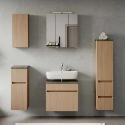 Wohnen Kompletteinrichtung Badmöbel Set - Leitha (fünfteilig)