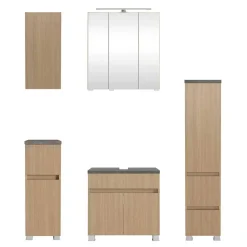 Wohnen Kompletteinrichtung Badmöbel Set - Leitha (fünfteilig)