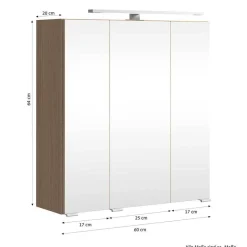 Wohnen Kompletteinrichtung Badmöbel Set - Leitha (fünfteilig)