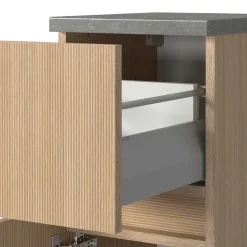 Wohnen Kompletteinrichtung Badmöbel Set - Leitha (fünfteilig)