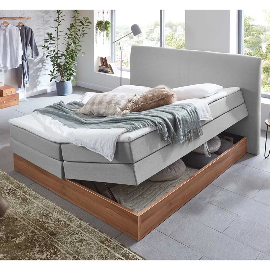 Wohnen Komplettes Doppelbett mit Matratzen H2 - Loppia