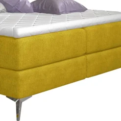 Wohnen Komplettes Polsterbett in Currygelb - Seventy