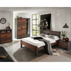Wohnen Komplett-Schlafzimmer Industry Stil - Timuras (vierteilig)