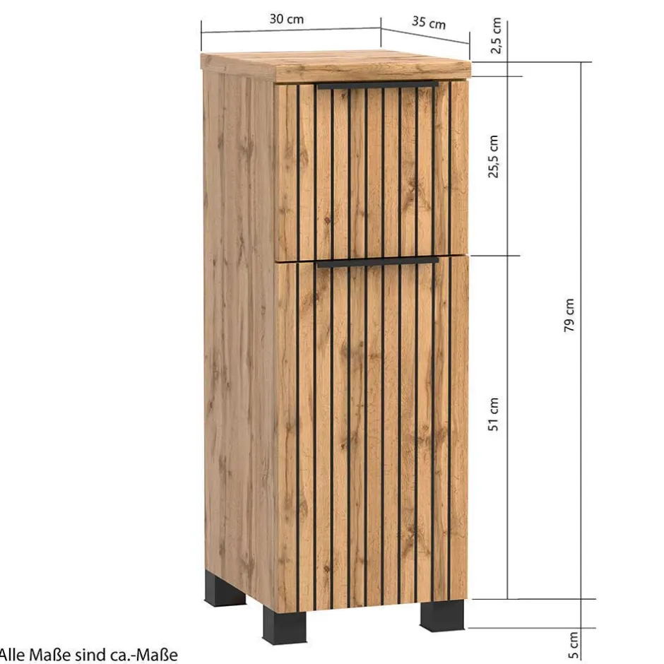 Wohnen Komplettset Badeinrichtung modern - Crystoga (vierteilig)