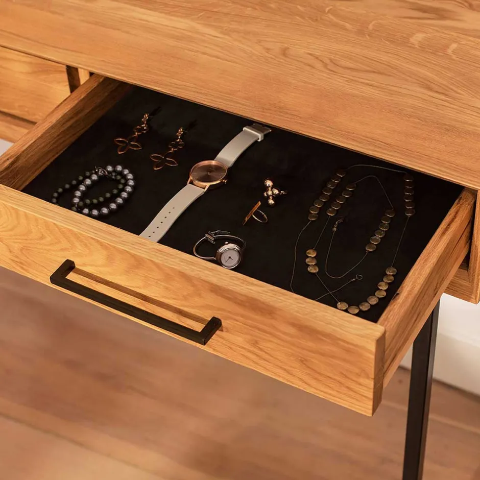 Konsolentisch aus Wildeiche & Metall - Kerfa^Wohnen Online