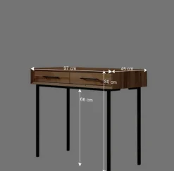 Konsolentisch aus Wildeiche & Metall - Kerfa^Wohnen Online