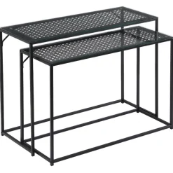 Wohnen Konsolentisch Duo in Schwarz - Panfreda (zweiteilig)