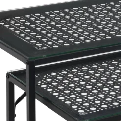 Wohnen Konsolentisch Duo in Schwarz - Panfreda (zweiteilig)