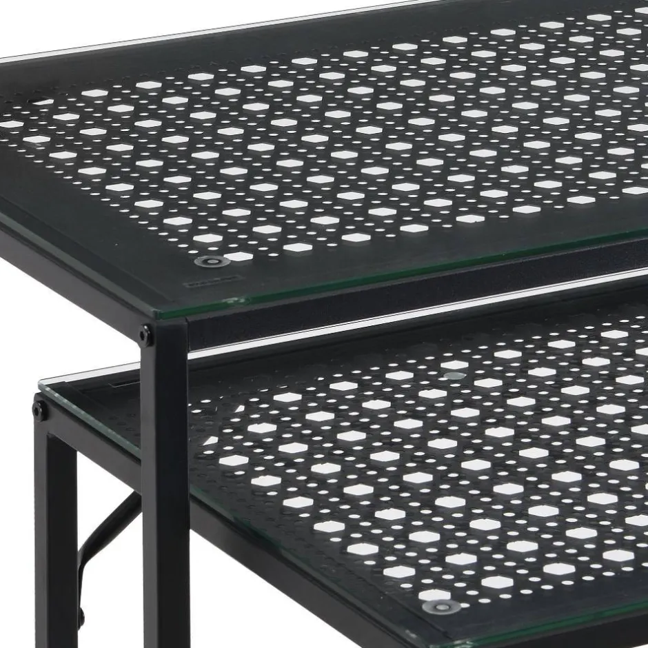 Wohnen Konsolentisch Duo in Schwarz - Panfreda (zweiteilig)