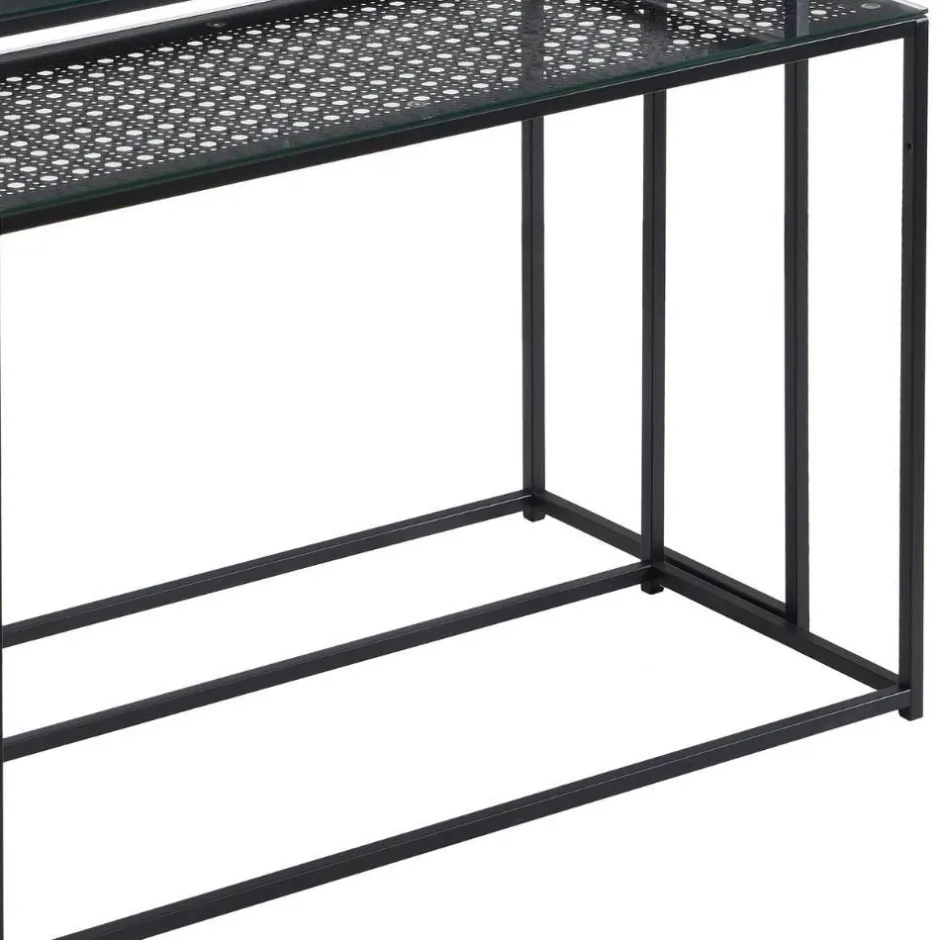 Wohnen Konsolentisch Duo in Schwarz - Panfreda (zweiteilig)