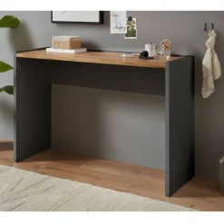 Konsolentisch in Anthrazit und Wildeiche Dekor - Ahilav^Wohnen