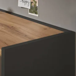 Konsolentisch in Anthrazit und Wildeiche Dekor - Ahilav^Wohnen