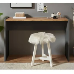 Konsolentisch in Anthrazit und Wildeiche Dekor - Ahilav^Wohnen