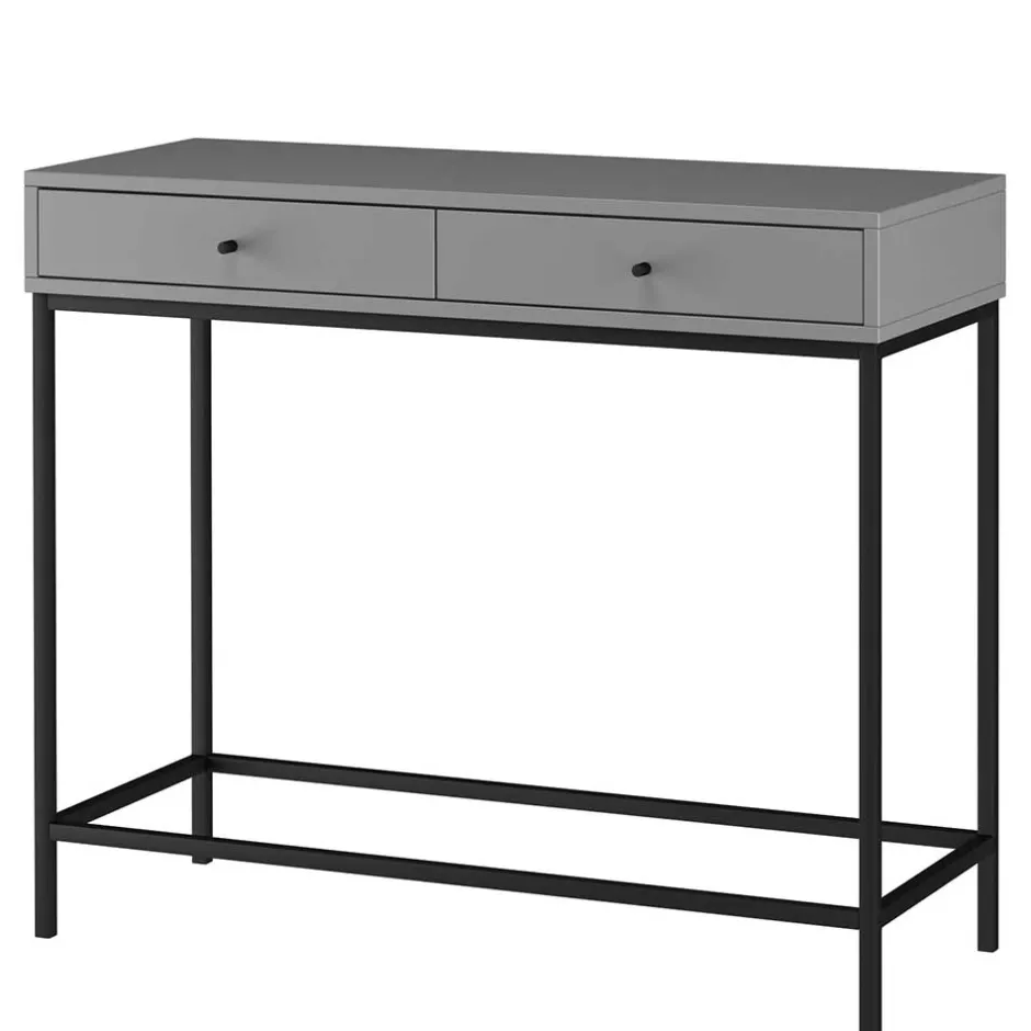 Wohnen Konsolentisch in Grau mit Schwarz - Lagista