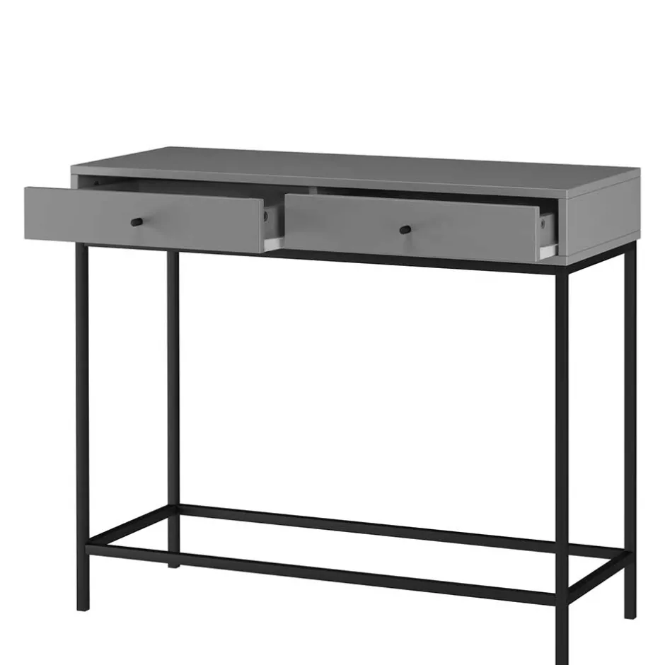 Wohnen Konsolentisch in Grau mit Schwarz - Lagista
