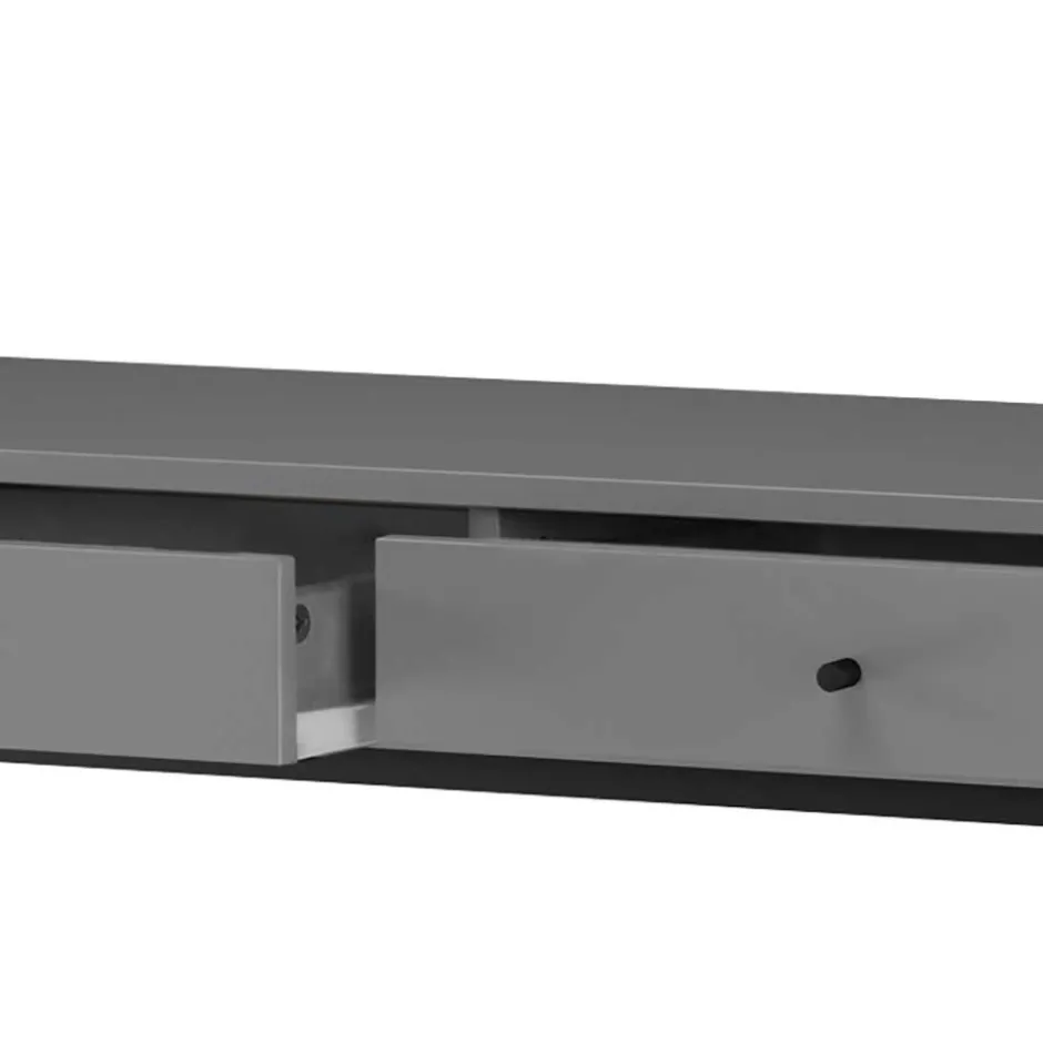 Wohnen Konsolentisch in Grau mit Schwarz - Lagista