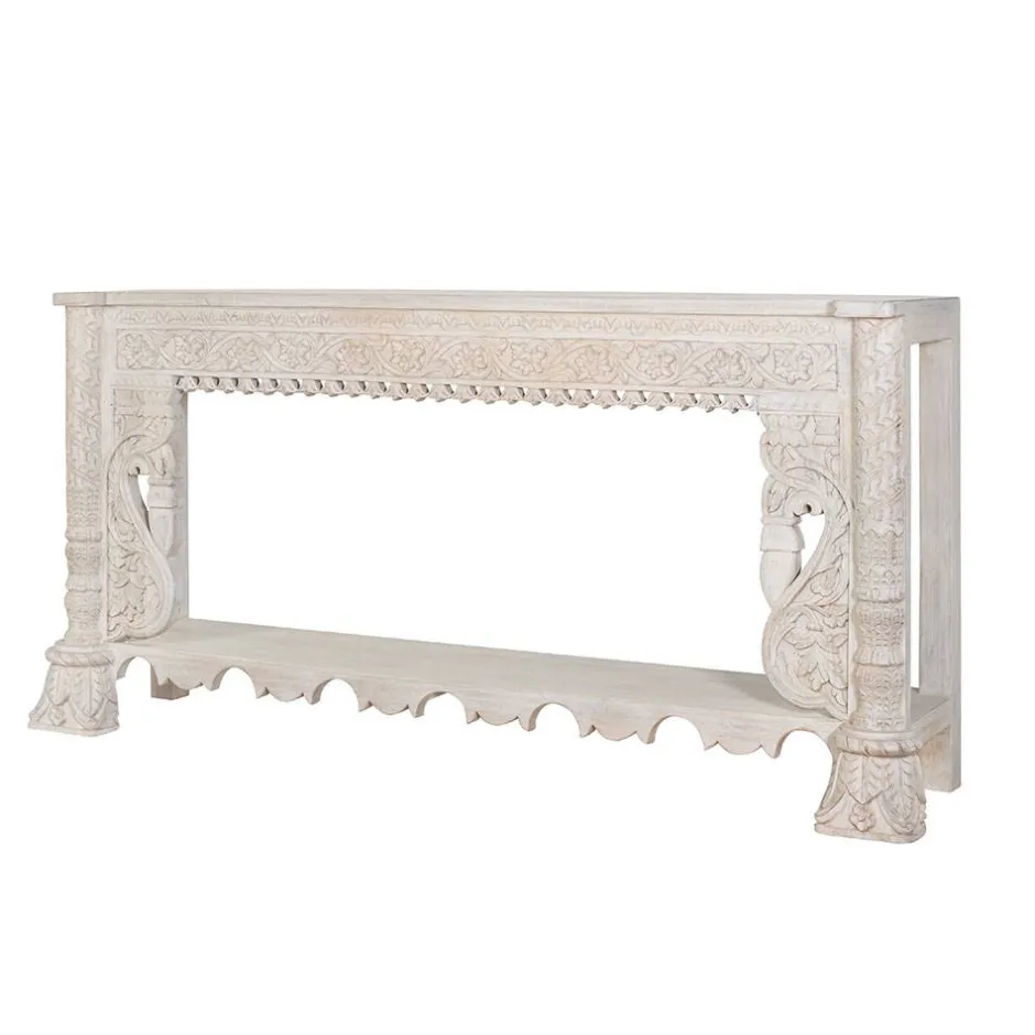 Konsolentisch in Mangoholz White Wash - Syrec^Wohnen