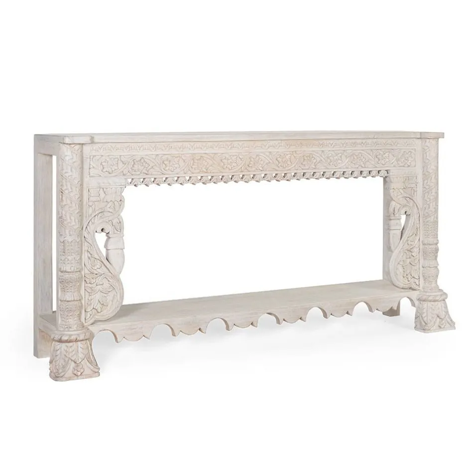 Konsolentisch in Mangoholz White Wash - Syrec^Wohnen