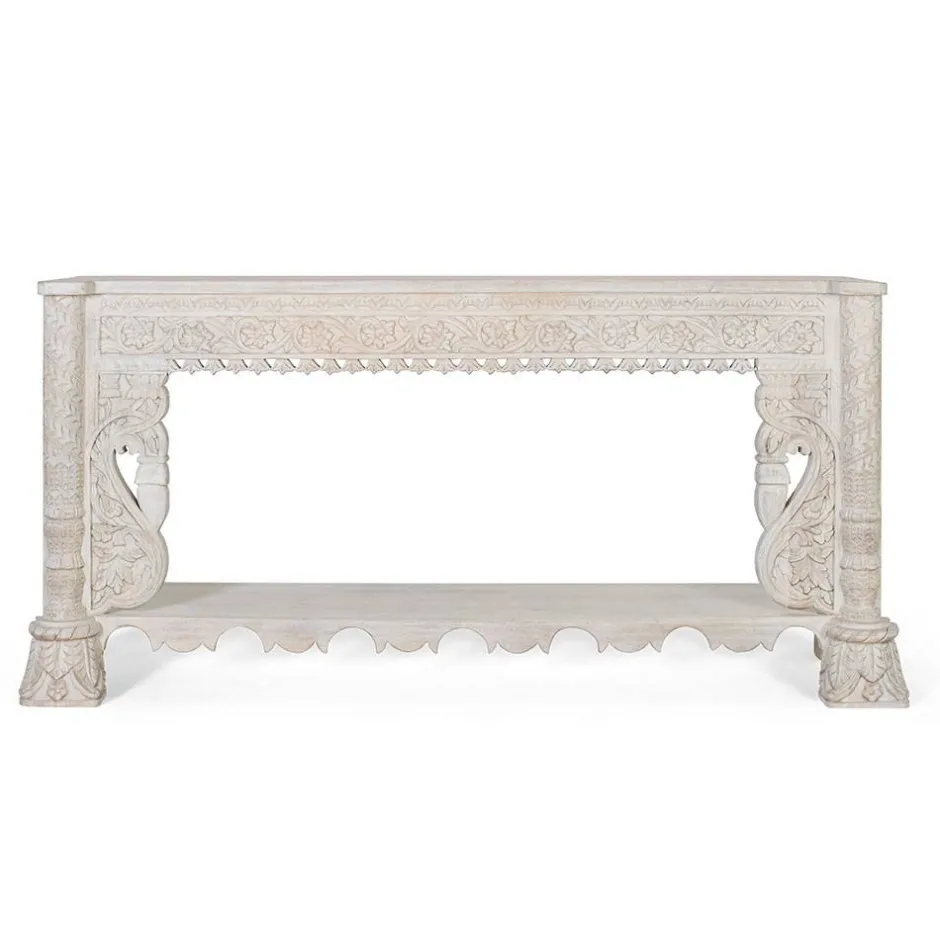 Konsolentisch in Mangoholz White Wash - Syrec^Wohnen