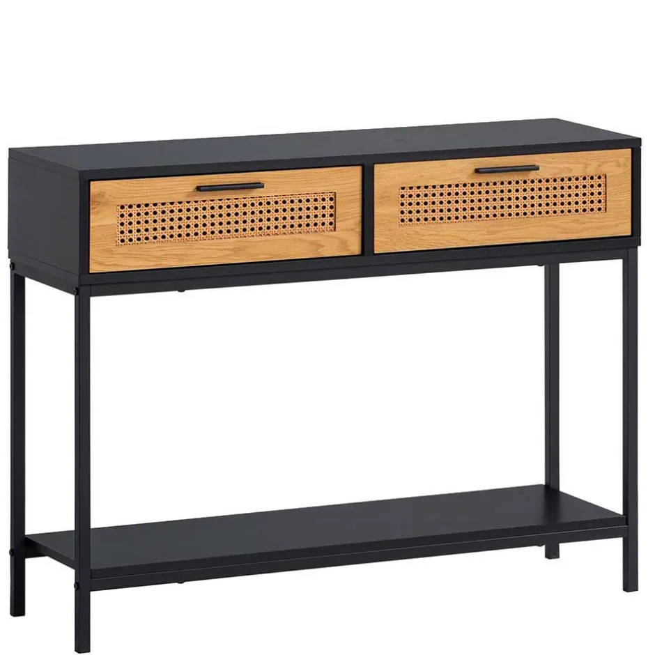 Wohnen Konsolentisch in Natur und Schwarz - Around