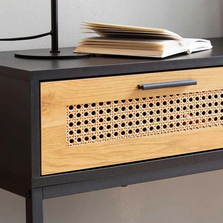 Wohnen Konsolentisch in Natur und Schwarz - Around