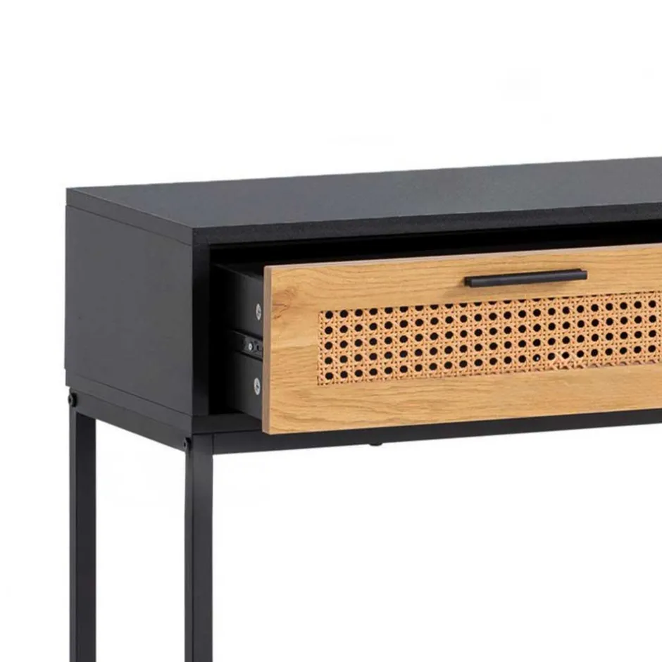 Wohnen Konsolentisch in Natur und Schwarz - Around