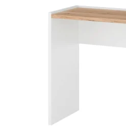 Wohnen Konsolentisch in Weiß und Wildeiche Dekor - Nonessia