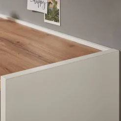 Wohnen Konsolentisch in Weiß und Wildeiche Dekor - Nonessia