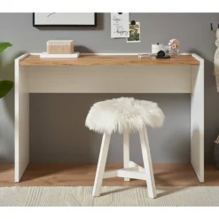 Wohnen Konsolentisch in Weiß und Wildeiche Dekor - Nonessia