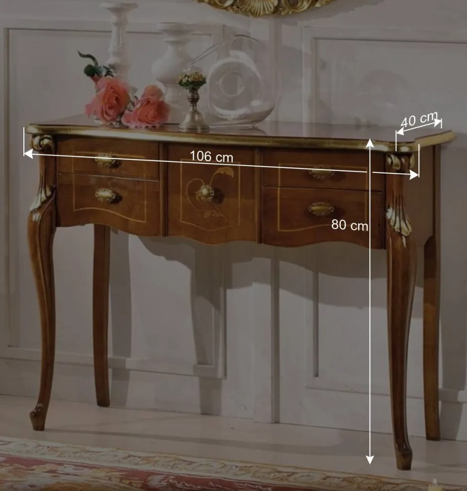 Konsolentisch mit fünf Schubladen - Carlenna^Wohnen Sale