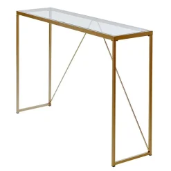 Konsolentisch mit Glasplatte und Bügelgestell - Area^Wohnen Sale