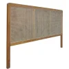 Wohnen Kopfteil mit Wiener Geflecht und Teakholz Rahmen - Teako