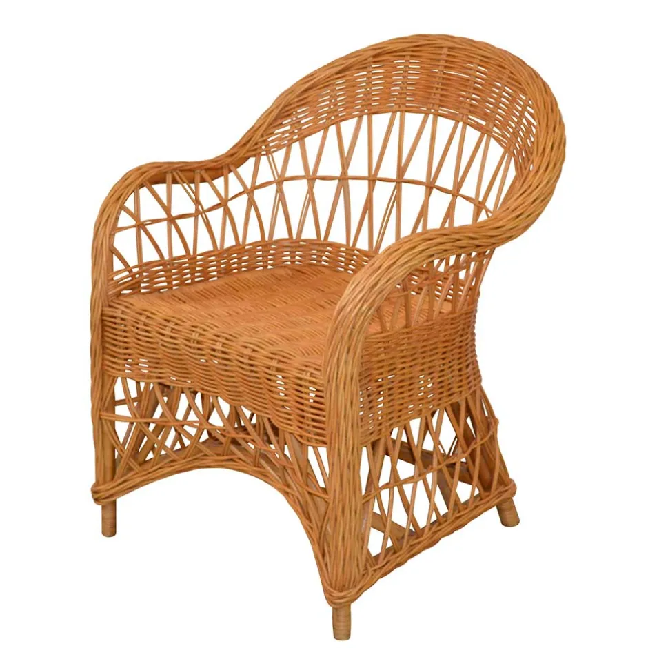 Korbsessel aus Rattan in Honigfarben - Uarte^Wohnen Clearance