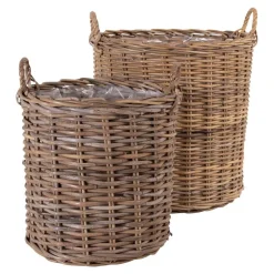 Wohnen Kubu Rattan Körbe in Braun - Veracruz (zweiteilig)