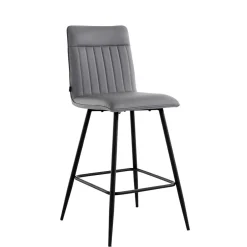 Kunstleder Barstühle in Grau - Eleganto (2er Set)^Wohnen Discount