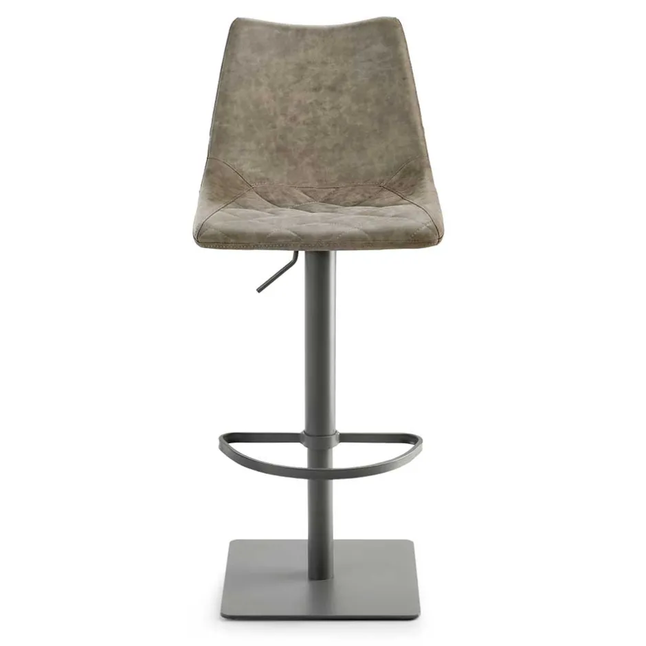 Kunstleder Barstuhl in Schlammfarben - Viadura^Wohnen Sale