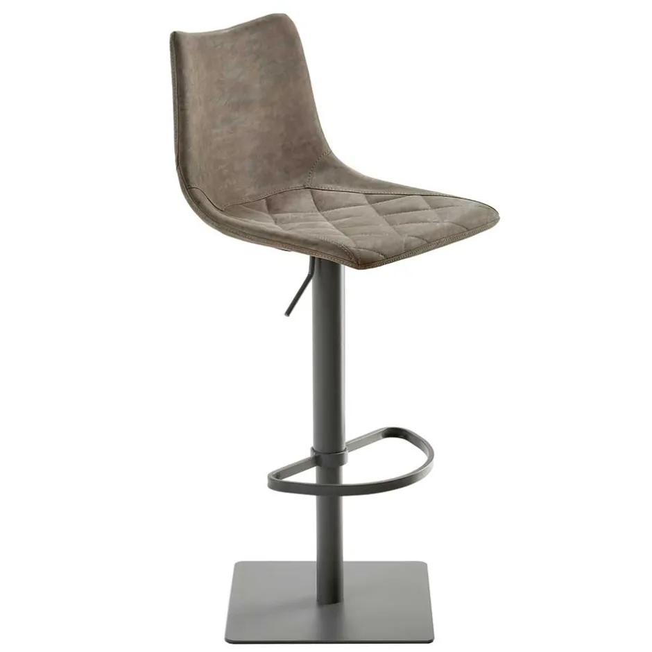 Kunstleder Barstuhl in Schlammfarben - Viadura^Wohnen Sale