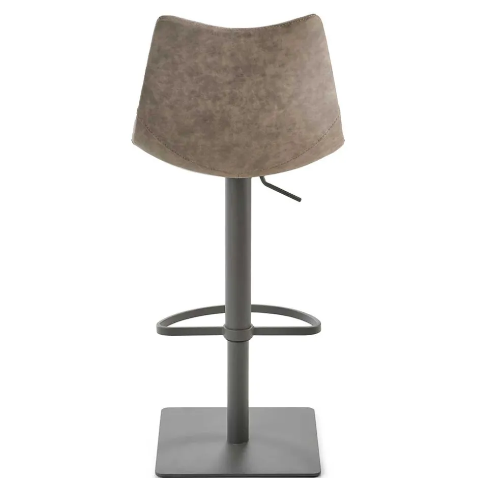 Kunstleder Barstuhl in Schlammfarben - Viadura^Wohnen Sale