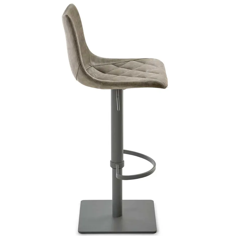 Kunstleder Barstuhl in Schlammfarben - Viadura^Wohnen Sale