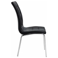 Kunstleder Esstischstühle in Schwarz - Stufanias (2er Set)^Wohnen Best