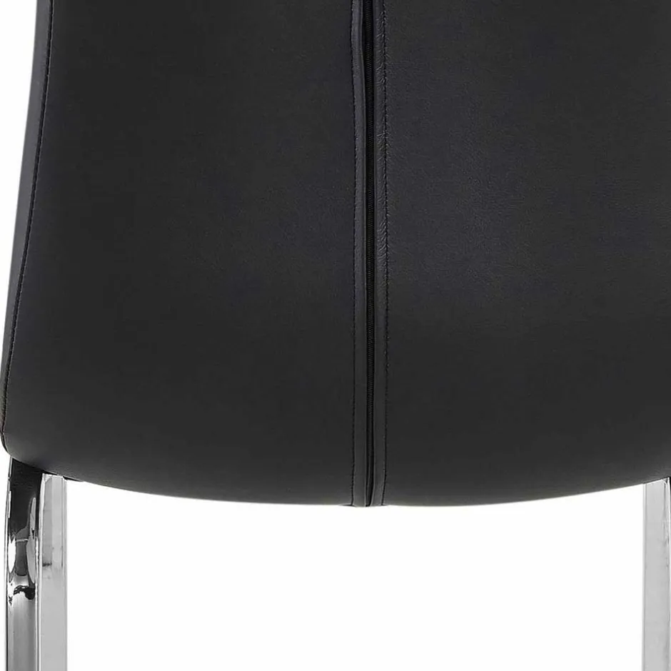 Kunstleder Esstischstühle in Schwarz - Stufanias (2er Set)^Wohnen Best