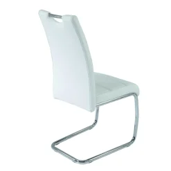 Wohnen Kunstleder Esszimmer Stühle in Weiß - Mengiz (Set)