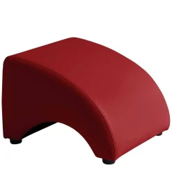 Kunstleder Hocker in Rot - Systrem^Wohnen New